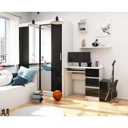 Masa de calculator Akord A-6 Right (White/Black Gloss) Thumb