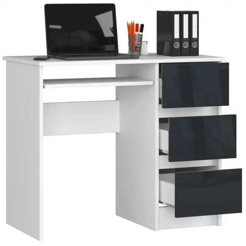 Стол компьютерный Akord A-6 Right (White/Graphite Gloss) - 2
