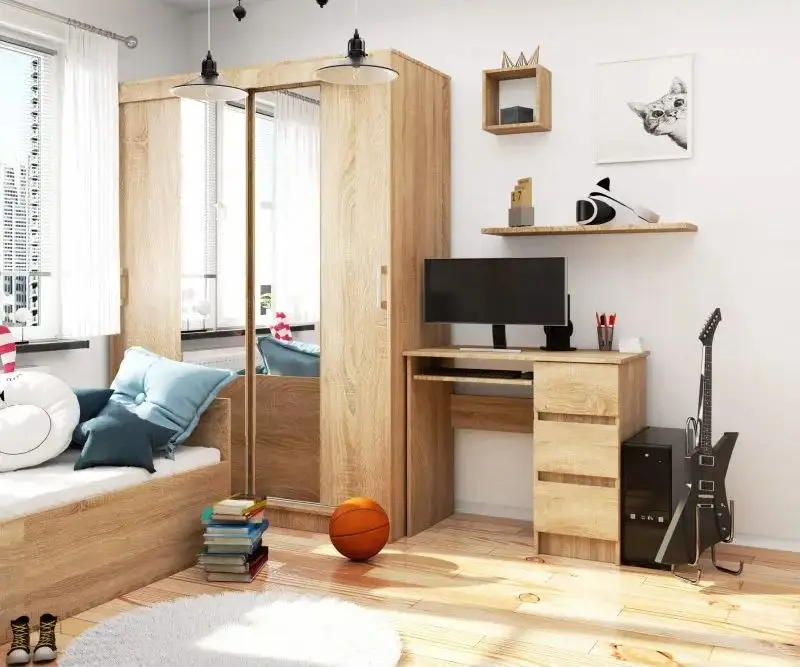 Masa de calculator Akord A-6 Right (Sonoma Oak)