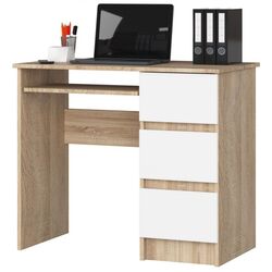 Masa de calculator Akord A-6 Right (Sonoma Oak/White)