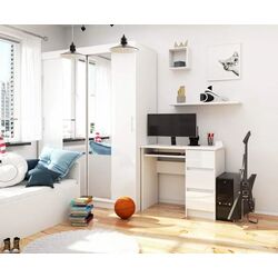 Masa de calculator Akord A-6 Right (White/White Gloss) Thumb