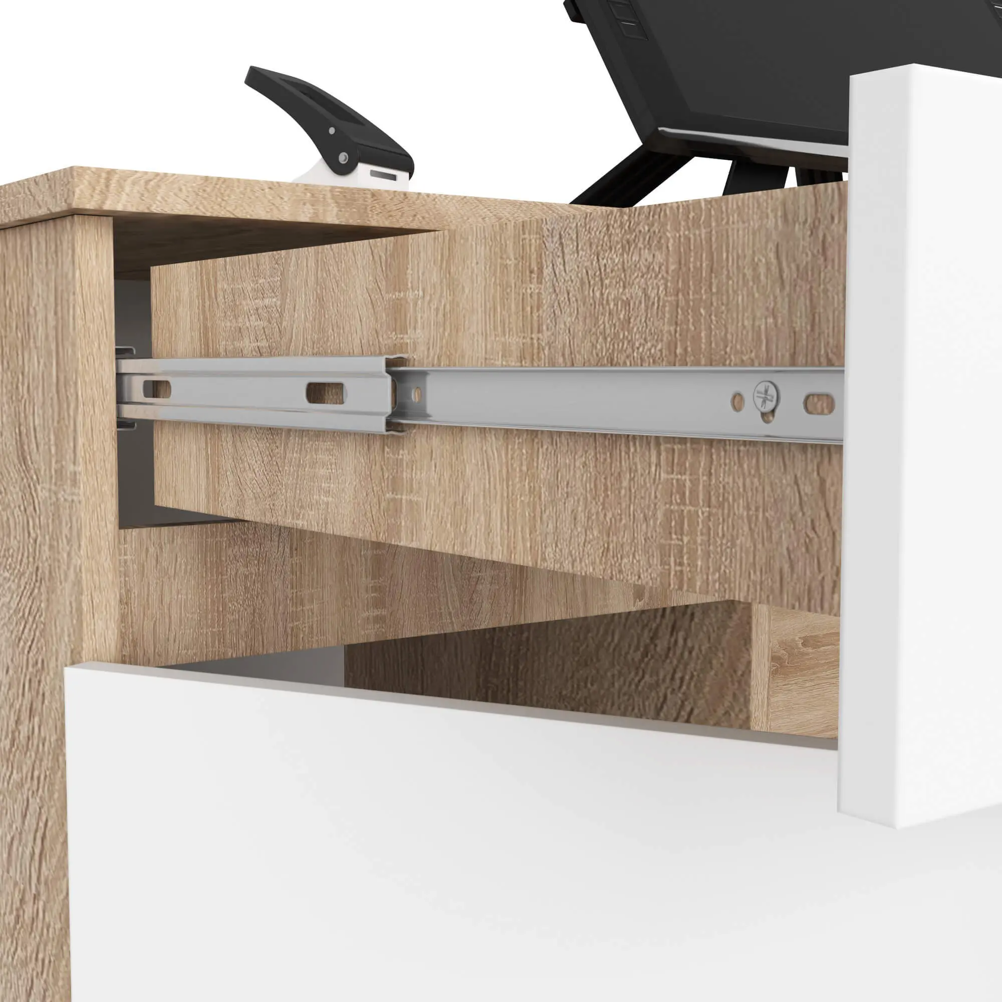 Masa pentru calculator Akord A5 135cm (Sonoma Oak/White)