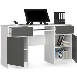 Стол компьютерный Akord A5 2D2SZ (White/Graphite Gray) Thumb