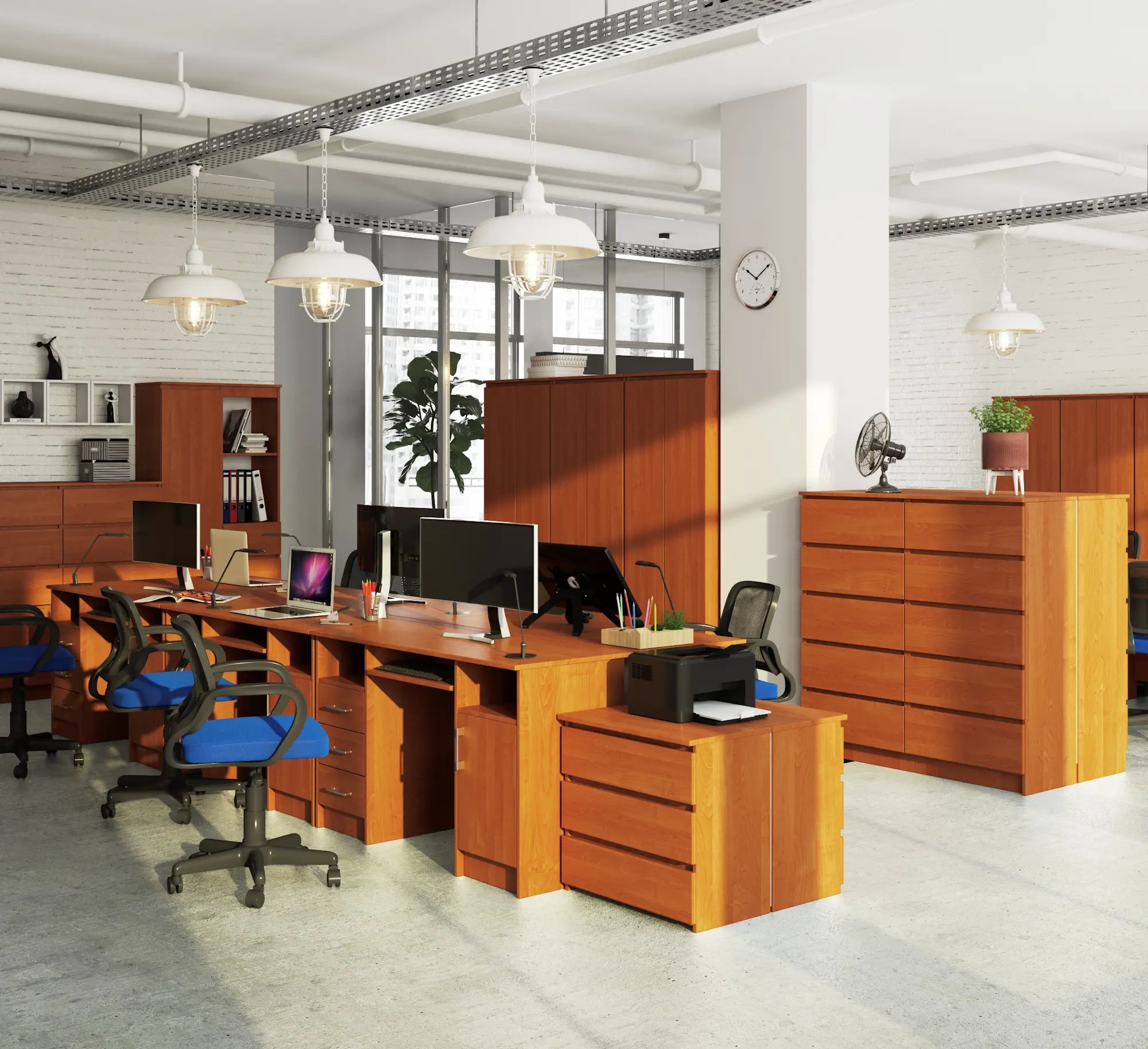 Masa pentru calculator Akord Ana 124cm (Alder)