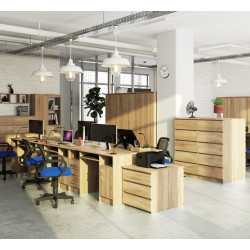 Masa pentru calculator Akord Ana 124cm (Sonoma Oak) Thumb