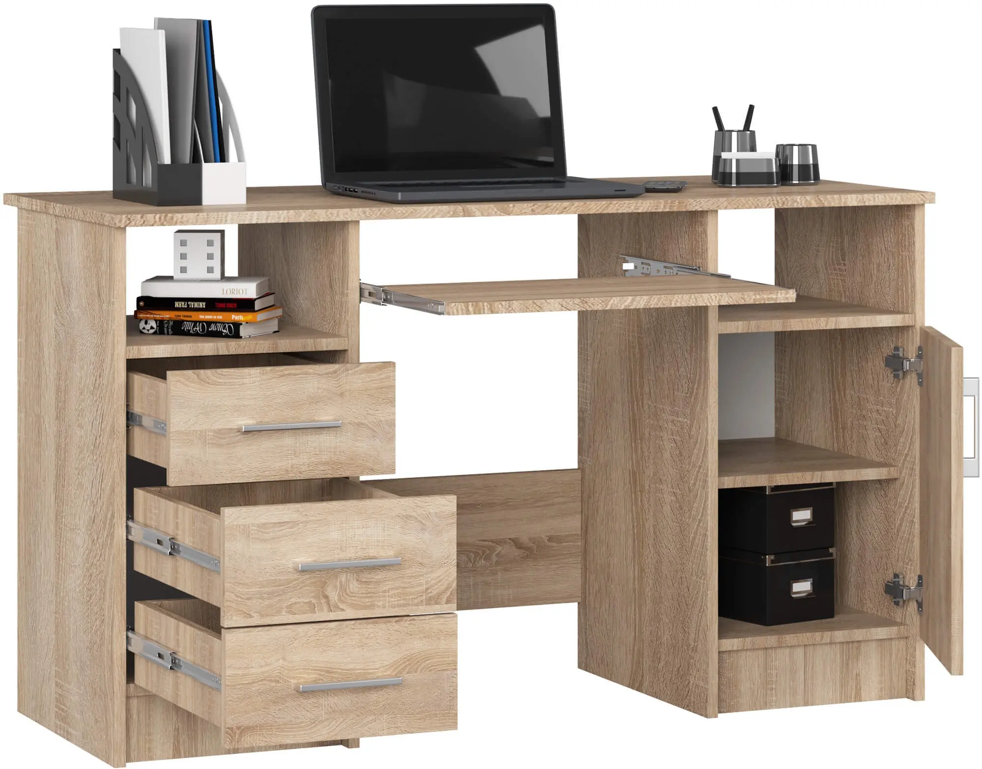 Masa pentru calculator Akord Ana 124cm (Sonoma Oak)