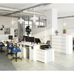 Masa pentru calculator Akord Ana 124cm (White Gloss) Thumb