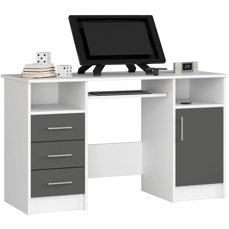 Masa de calculator Akord Ana 124cm (White)