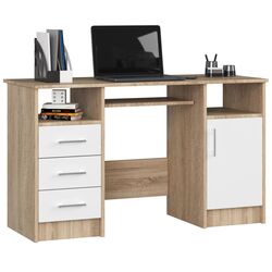 Стол компьютерный Akord Ana (Sonoma Oak/White)