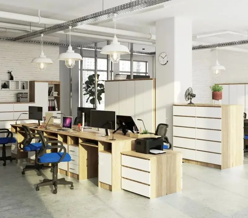 Masa de calculator Akord Ana (Sonoma Oak/White)