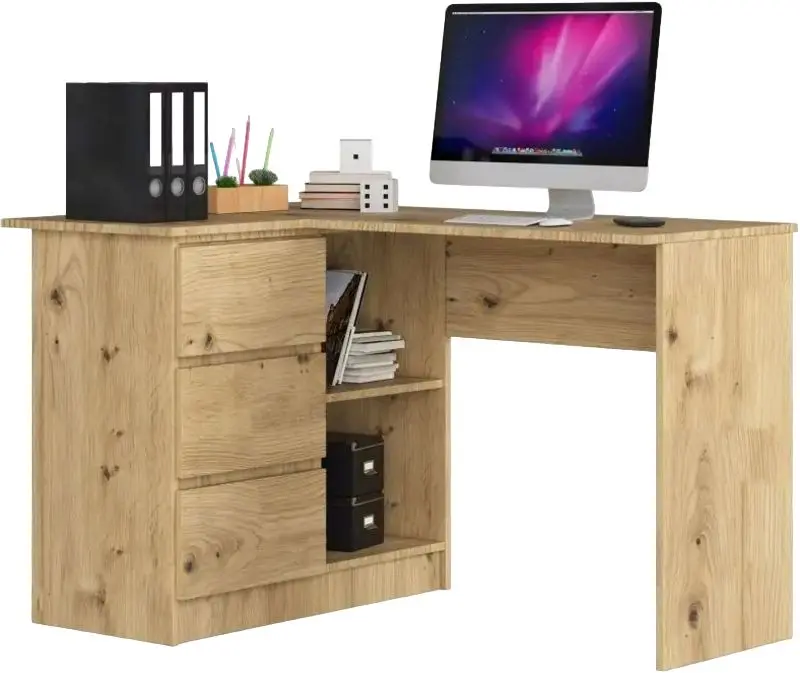 Masa de birou Akord B16 Left (Artisan Oak)