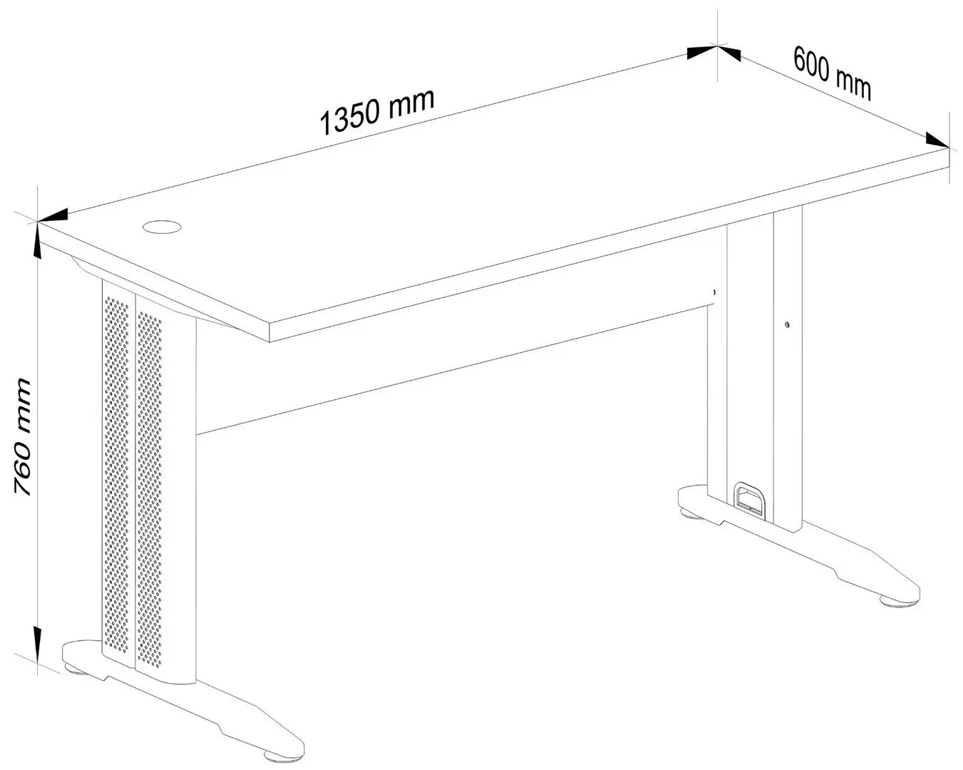 Стол компьютерный Akord BM-135 (Silver/Gray Graphite)