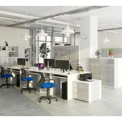 Стол компьютерный Akord CLP 135 (White/Metallic Gloss) Thumb