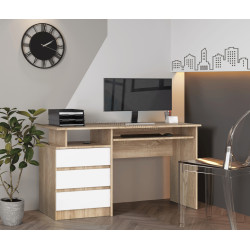 Masa pentru calculator Akord CLP 135cm (Sonoma Oak/White)