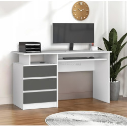 Masa pentru calculator Akord CLP 135cm (White/Graphite Grey)