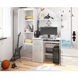 Стол компьютерный Akord Jay (White/Metallic Gloss) Thumb