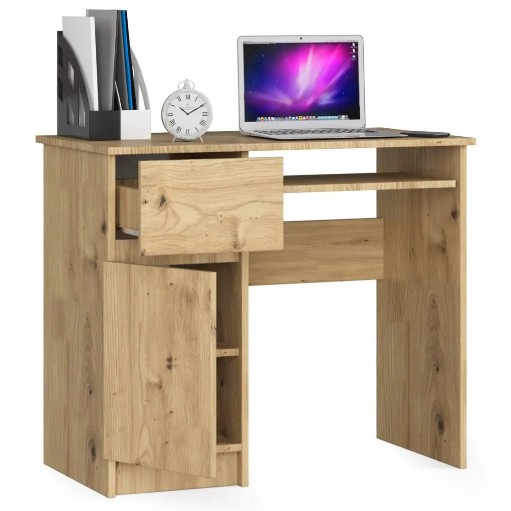Masa pentru calculator Akord Piksel 90cm Left (Artisan Oak) - 3