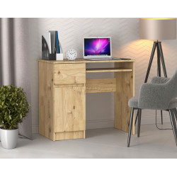 Masa pentru calculator Akord Piksel 90cm Left (Artisan Oak)