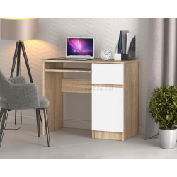 Masa pentru calculator Akord Piksel 90cm Right (Sonoma Oak/White)