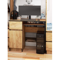 Masa pentru calculator Akord Piksel 90cm Left (Craft Oak)