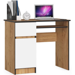 Стол компьютерный Akord Piksel 90см Left (Craft Oak/White) Thumb