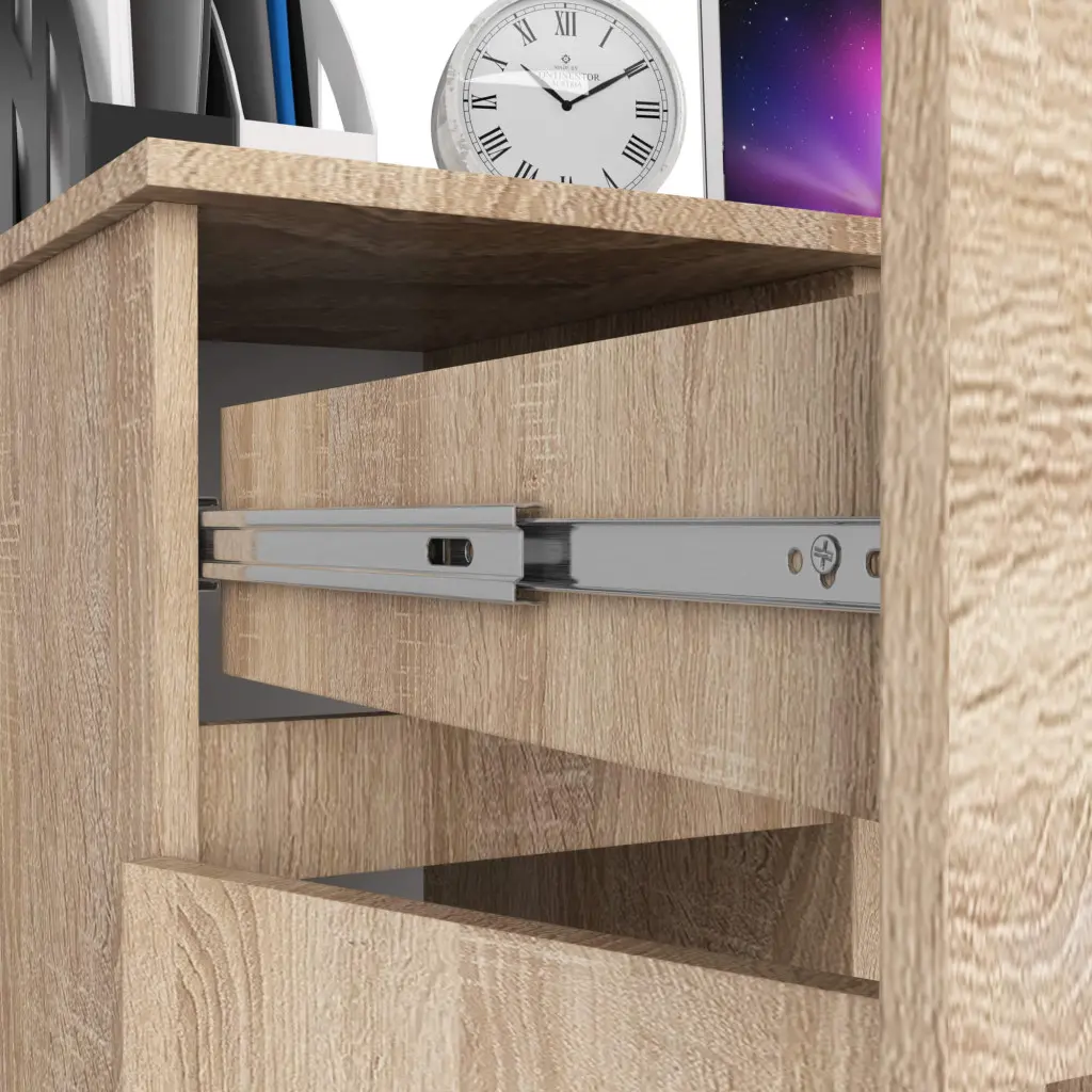 Masa pentru calculator Akord Piksel 90cm Left (Sonoma Oak)