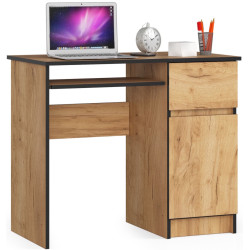 Masa pentru calculator Akord Piksel 90cm Right (Craft Oak) Thumb