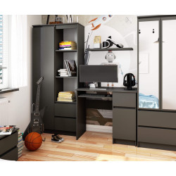 Masa pentru calculator Akord Piksel 90cm Right (Graphite Grey) Thumb