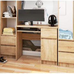 Masa pentru calculator Akord Piksel 90cm Right (Sonoma Oak)