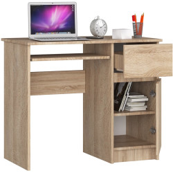 Masa pentru calculator Akord Piksel 90cm Right (Sonoma Oak) Thumb