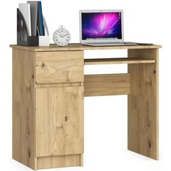 Masa de calculator Akord Piksel Left (Artisan Oak)