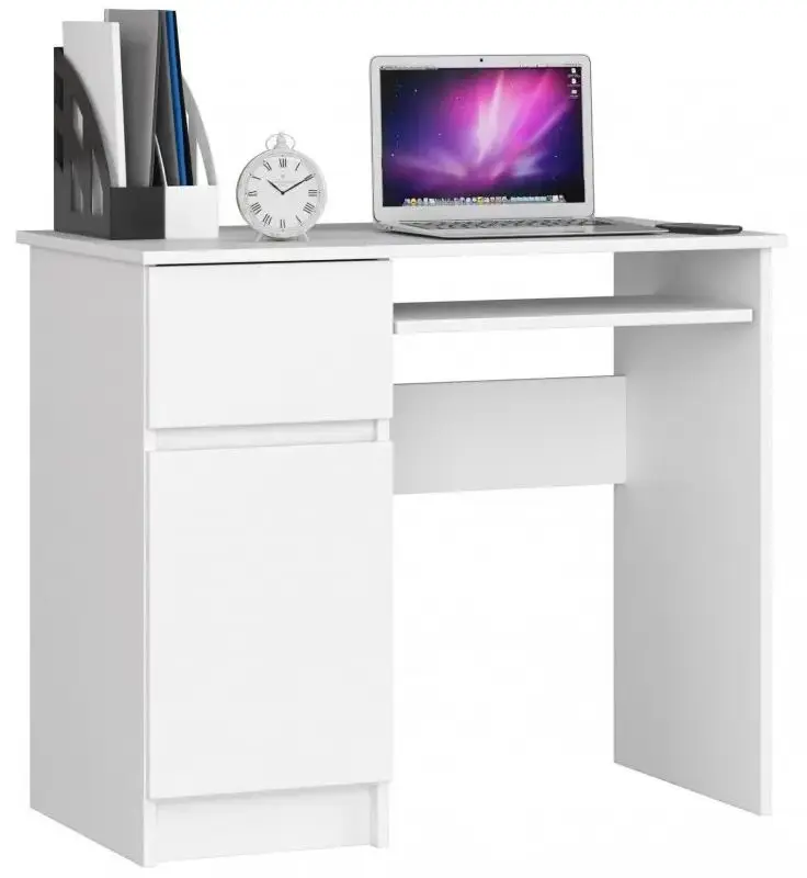 Masa de calculator Akord Piksel Left (White)