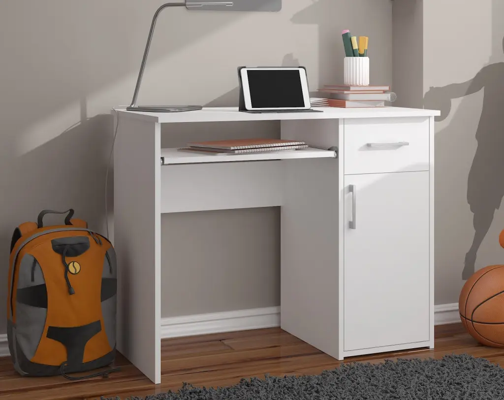 Стол компьютерный Akord Pin 90см (White)