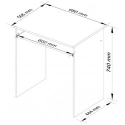 Стол компьютерный Akord Star (Wenge) Thumb