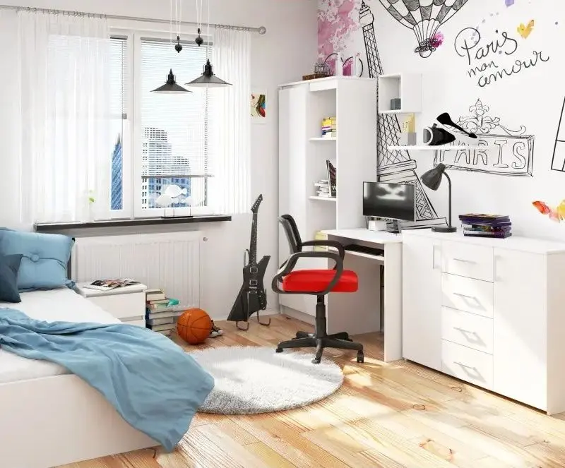 Masa de calculator Akord Star (White)