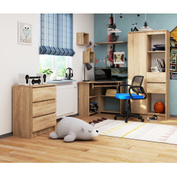 Masa pentru calculator Akord Ted 80cm (Sonoma Oak) Thumb