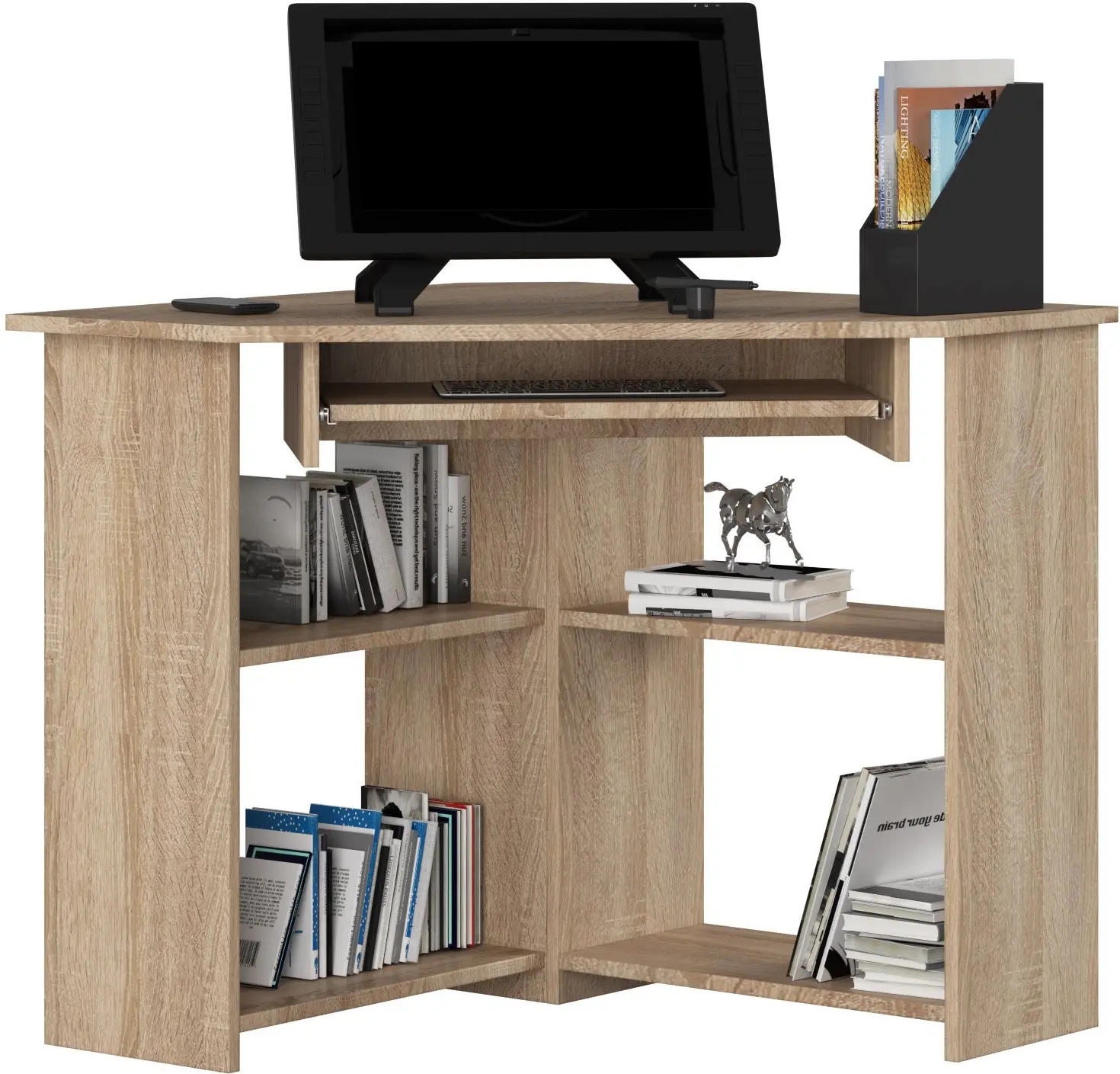 Masa pentru calculator Akord Ted 80cm (Sonoma Oak)