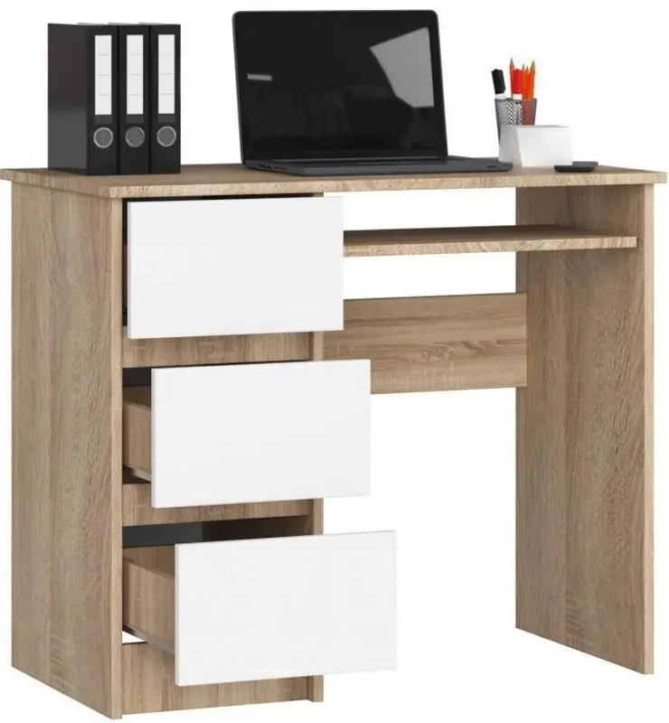 Masa pentru calculator Artool 165878-AK Left (Oak/White) - 2