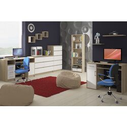 Masa pentru calculator Artool 383644-AK (Oak/White) Thumb