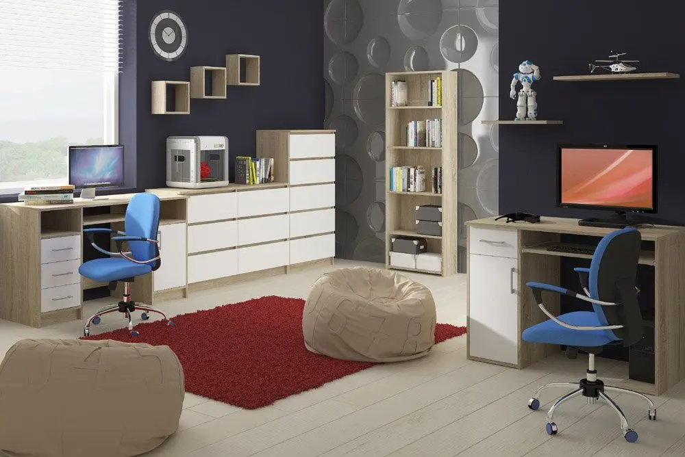 Masa pentru calculator Artool 383644-AK (Oak/White)