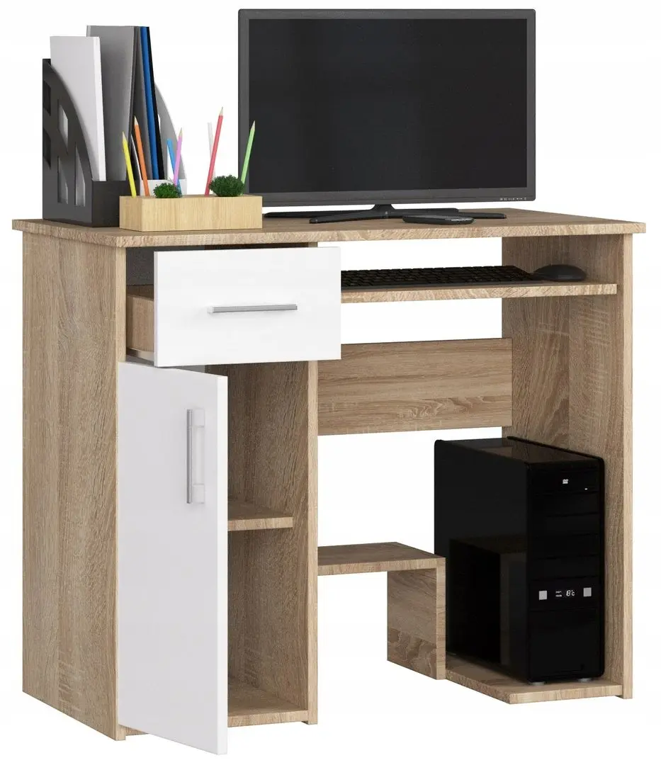 Masa pentru calculator Artool 383644-AK (Oak/White)