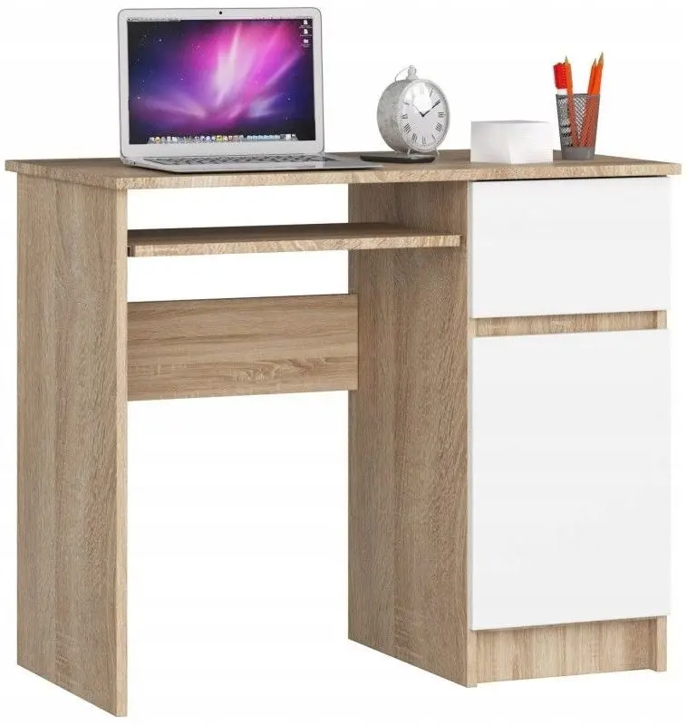 Masa pentru calculator Artool 389585-AK (Oak/White) - 2