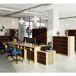 Masa pentru calculator Artool Ana 124x52x74 (Oak/Wenge) Thumb