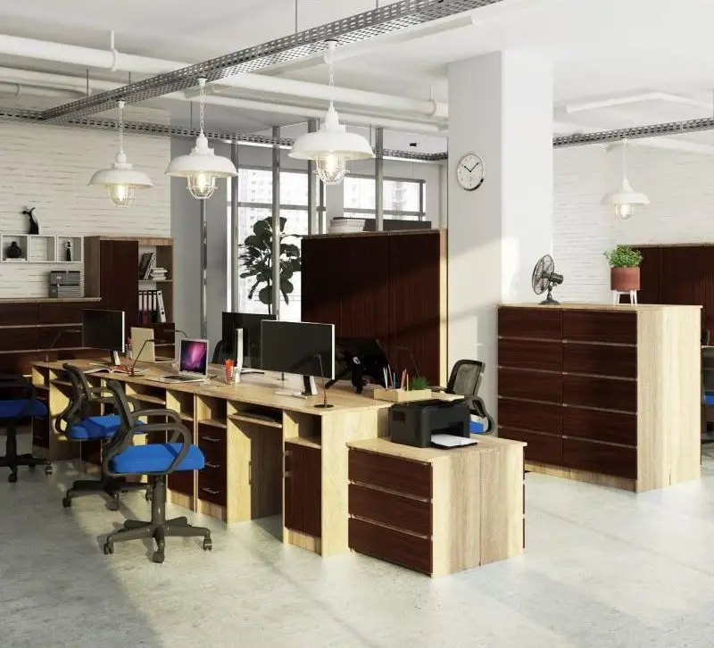 Masa pentru calculator Artool Ana 124x52x74 (Oak/Wenge) - 3