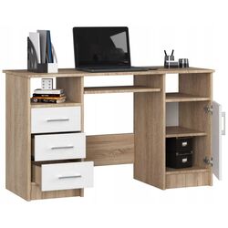 Стол компьютерный Artool Ana 124x52x74 (Oak/White) Thumb