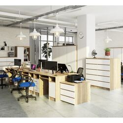 Стол компьютерный Artool Ana 124x52x74 (Oak/White) Thumb