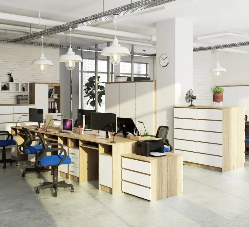 Стол компьютерный Artool Ana 124x52x74 (Oak/White) - 3