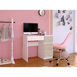 Masa pentru calculator Artool Pixel 90x50x77 (White/Oak) Thumb