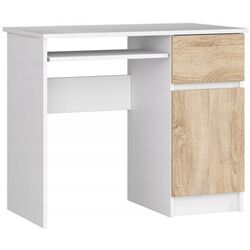 Masa pentru calculator Artool Pixel 90x50x77 (White/Oak)