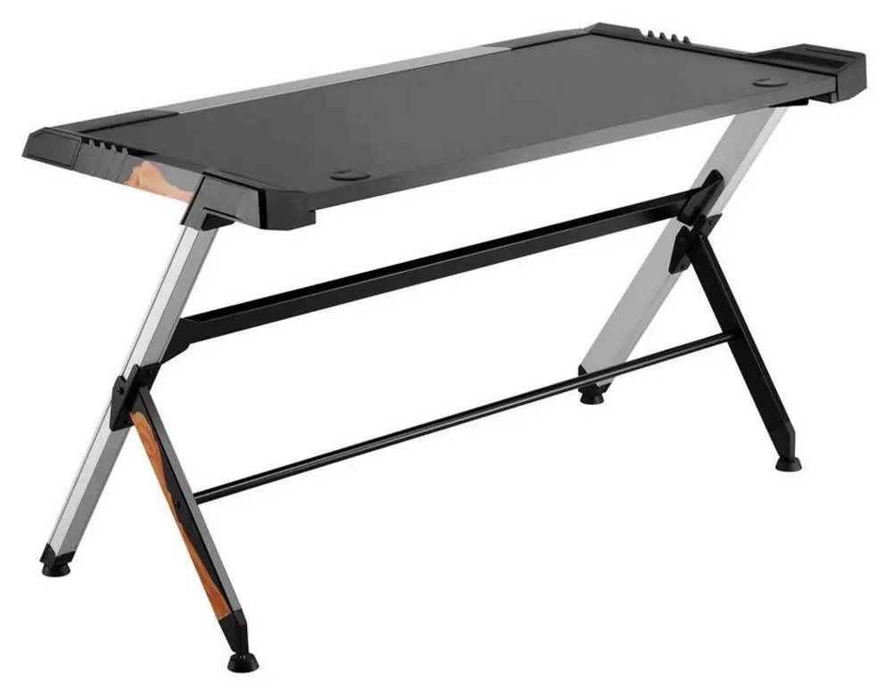 Стол компьютерный с подсветкой Blackmount GMD01-1 (Inox/Black) - 6